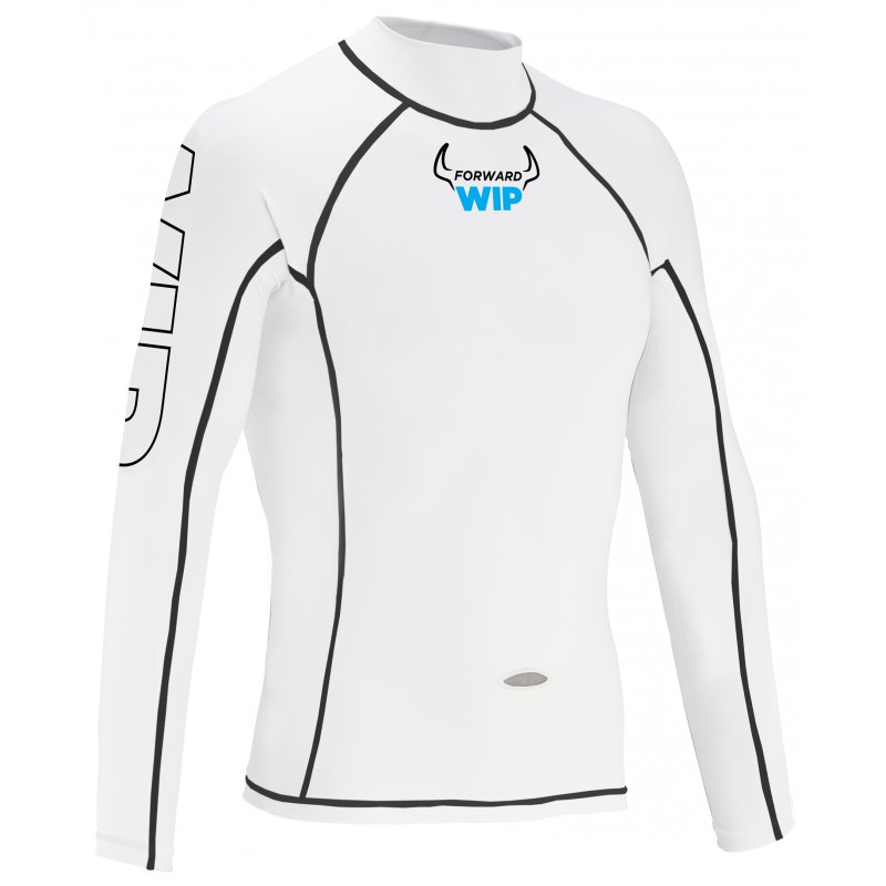 Long Sleeves Lycra - White