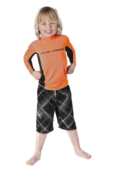 Dětské lycrové triko dlouhý rukáv - Cube Rash Vest L/S Kids orange