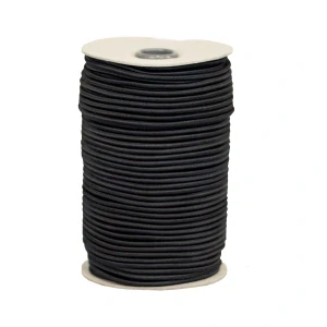 3 MM SHOCKCORD BLACK P/M