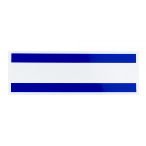 Nálepka s měřícím pásmem pro kulatiny Optimist Silver - modrá - Measurement band sticker for Optimist Silver spars – Blue