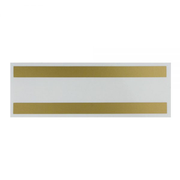 Nálepka s měřícím pásmem pro kulatiny Optimist BlackGold zlatá- modrá - Measurement band sticker for Optimist Blackgold spars – Gold