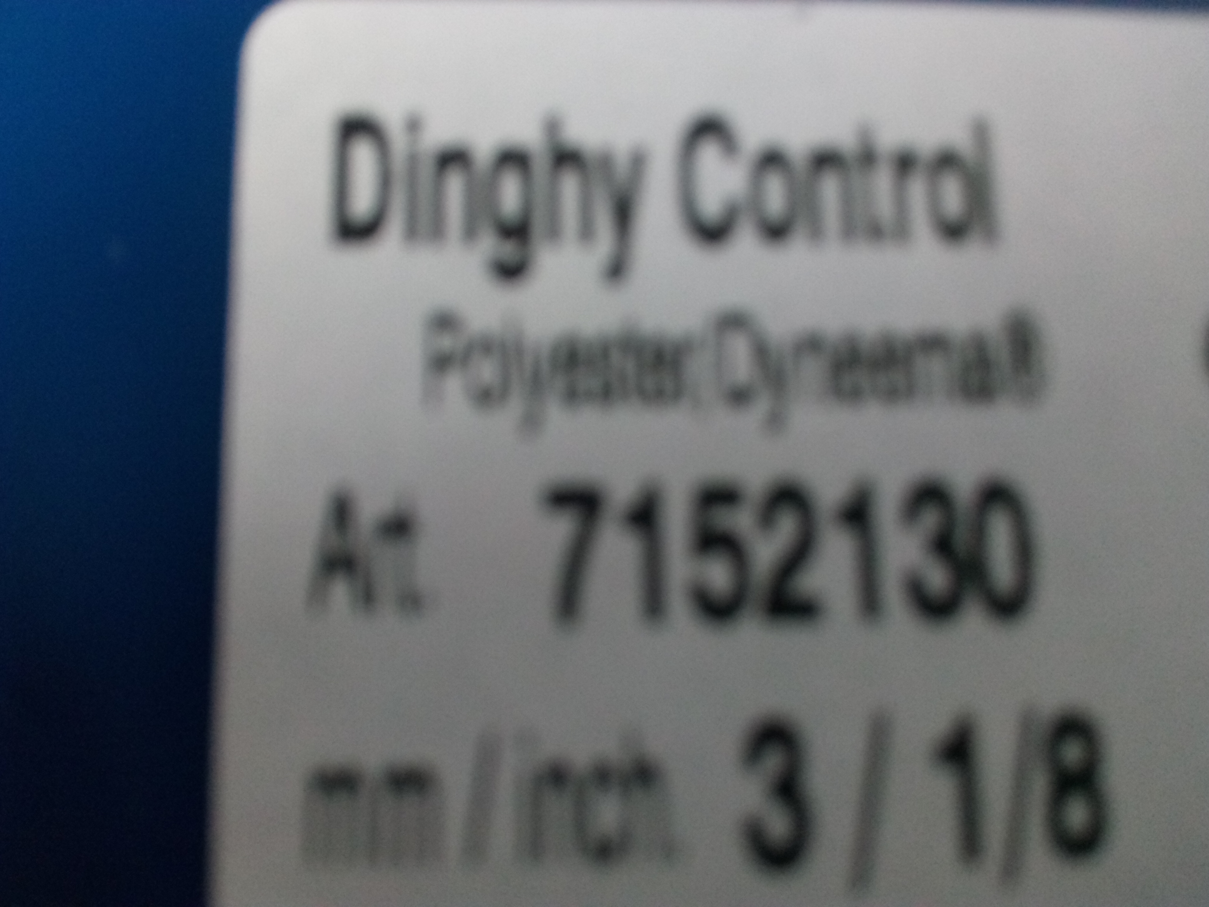 Dyneema dinghy control line 3mm